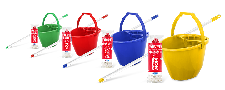 B181 BONUS CottonMOP XL szett (4 féle színben - piros, sárga, zöld, kék)